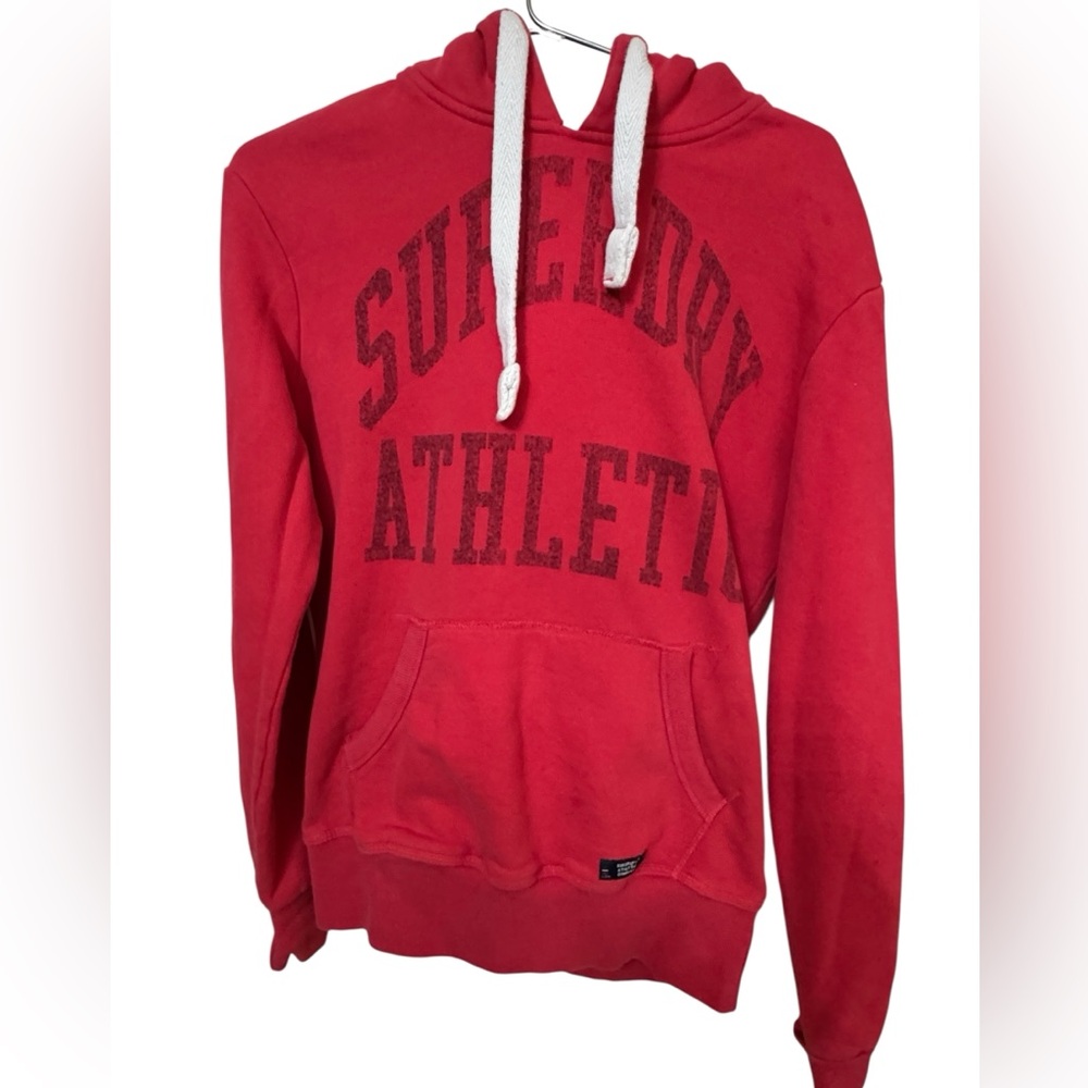 Superdry Athletic Red Men's S Streetwear High End Hoodie